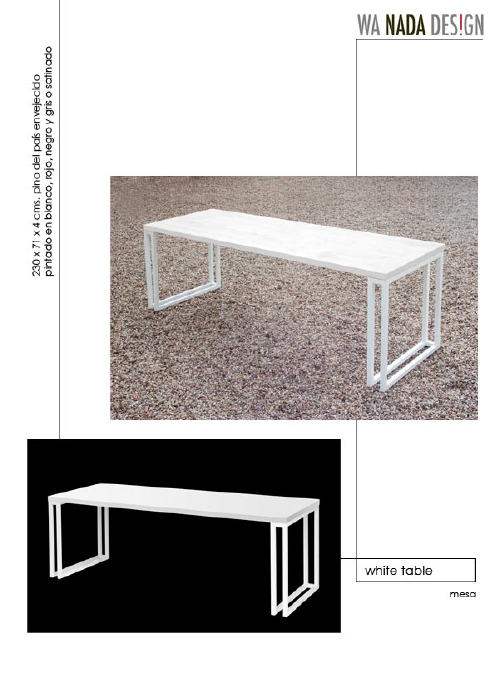 Catálogo Wanadadesign diseño mobiliario